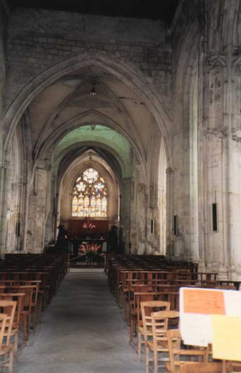 Intrieur de l'glise de Dives